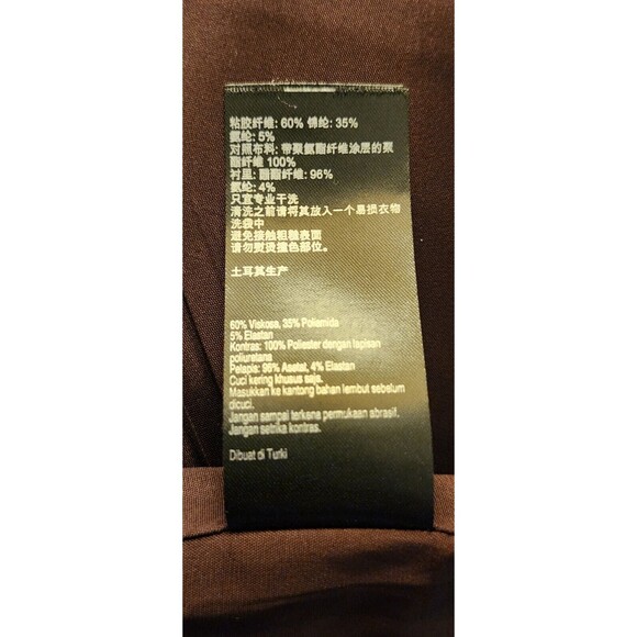 Karen Millen Leather Look Ponte Roma Pencil Skirt in Red Sz 4 Coated Knee Length - Picture 10 of 10